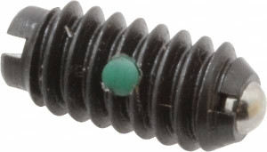 Gibraltar 1/4-20, 0.125" Ball Diam, 17/32" Body Length, 0.035" Max Ball Reach, Threaded Ball Plunger Steel Body, Steel Ball, 3 Lb Initial End Force, 7 Lb Final End Force, Locking Element 10009-G - 65220097