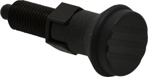 Gibraltar 3/8-24, 15mm Thread Length, 5mm Plunger Diam, Lockout Knob Handle Indexing Plunger Plunger Style C, 17mm Body Length, 47mm OAL, Steel IPG-108-G - 87863098