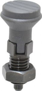 Gibraltar 1/2-13, 17mm Thread Length, 6mm Plunger Diam, Lockout Knob Handle Indexing Plunger Plunger Style D, 20mm Body Length, 56mm OAL, Steel IPG-111-G - 87863122