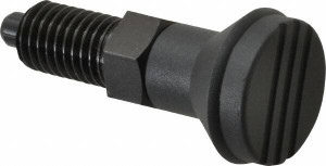 Gibraltar 5/8-11, 23mm Thread Length, 8mm Plunger Diam, Knob Handle Indexing Plunger Plunger Style A, 26mm Body Length, 74mm OAL, Steel IPG-118-G - 88074703