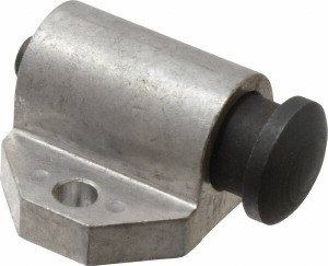 Gibraltar 2" Base Width, 1/4" Stroke Len, 13/16" Stop Head OD, 1-1/2" Btw Mt Hole Ctrs, 1-7/32" Btw Mt Hole & Edge, Round Spring Locating Stop 7/8" Overall Height, 1-3/8" Body Len x 2" Body Width, 1/4" Base Thickness 855025-G - 06853055