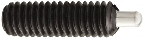 Gibraltar M5 x 0.8, 19mm Thread Length, 3mm Plunger Projection, Steel Threaded Spring Plunger 2.36mm Max Plunger Diam, 19mm Plunger Length, 2.89 Lb Init End Force, 11.02 Lb Final End Force, 2.5mm Hex 67081G - 02056935