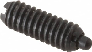 Gibraltar 8-32, 7/16" Thread Length, 0.052" Plunger Projection, Steel Threaded Spring Plunger 0.07" Max Plunger Diam, 0.437" Plunger Length, 0.5 Lb Init End Force, 1.5 Lb Final End Force SW10-2ASL-G - 09244708