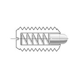 Vlier 5/8-11, 1-1/16" Thread Length, 0.215" Plunger Projection, Steel Threaded Spring Plunger 0.31" Max Plunger Diam, 1.062" Plunger Length, 2 Lb Init End Force, 8.5 Lb Final End Force NM63 - 62120605