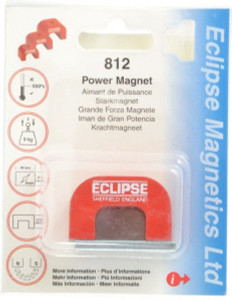 Eclipse Magnetics 1 Hole, 0.1969" Hole Diam, 63/64" Overall Width, 1-37/64" Deep, 63/64" High, 20 Lb Average Pull Force, Alnico Power Magnets 10mm Pole Width, 550°C Max Operating Temp, Grade 5 Alnico 812 - 06570048