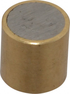 Mag-Mate 3/8" Diam x 3/8" High, 0.1 Lb Average & 0.2 Lb Max Pull Force, Brass Alnico Shielded Magnet 800°F Max Operating Temp, 0.032" Wall Thickness ABS3737 - 01059468