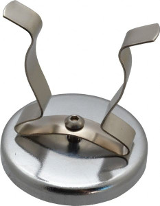 Mag-Mate 41 Lb Max Pull Force, 2-1/2" Overall Height, 2.63" Diam, Ceramic Cup Magnet Clamp Style, 1-7/8" Clamp Opening, Chrome Plated MX2500NP01 - 76627801