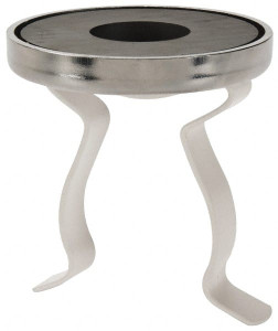 Mag-Mate 41 Lb Max Pull Force, 2-7/8" Overall Height, 2.63" Diam, Ceramic Cup Magnet Clamp Style, 1-7/8" Clamp Opening, Chrome Plated MX2500WP01 - 76627819