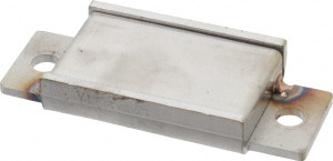 Mag-Mate 14.5 Max Pull Force Lb, 3-1/4" Long x 1-3/8" Wide x 7/16" Thick, End Mount Horseshoe, Ceramic Fixture Magnet 300°F Max Operating Temp, 2-5/8mm Mounting Hole Diam, 1/4-20 M6 Mounting Hole, Stainless Steel Housing LP2102 - 64826225