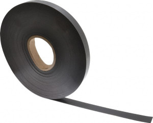 Mag-Mate 100 ft. Long x 1" Wide x 1/16" Thick Flexible Magnetic Strip 12 Lb Max Pull Force, 6 Linear Ft/Lb Magnetic Pull Force, Plain Back MRN060X0100X100 - 00265116