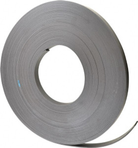 Mag-Mate 100 ft. Long x 3/4" Wide x 1/8" Thick Flexible Magnetic Strip 12 Lb Max Pull Force, 14 Linear Ft/Lb Magnetic Pull Force, Plain Back MRN120X0075X100 - 00265140