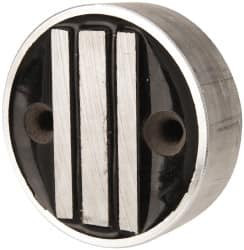 Mag-Mate 1" Long x 3" Diam x 1" High, 2 Mounting Holes, 3 Poles, Cylindrical Neodymium Rare Earth Holding Magnet 60 Lb Average & 145 Lb Max Pull Force, 1/4 Mounting Hole, Through Hole Style, 200°F Max Operating Temp C5H3004 - 64826373