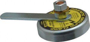 Mag-Mate 800 Amps Grounding Capacity, 3-1/2" Diam, 2-1/4" High, 35 Lb Max Pull Force, Rare Earth Magnetic Welding & Fabrication Ground Clamp 55 Lb Average Pull Force, Round Cup Magnet, Copper Stud, Compatible with Flat Surface WG800 - 08086803