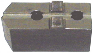 H&R Mfg. Tongue & Groove Attachment, Square Soft Lathe Chuck Jaw Steel, 2.12" Btw Mount Hole Ctrs, 4-13/16" Long x 1-1/2" Wide x 3-3/8" High, 1/2" Groove HR-488-P - 76553833