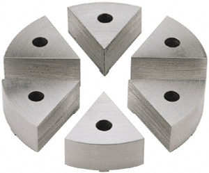 Value Collection 6" Chuck Capacity, JF Attachment, Round Soft Lathe Chuck Jaw 6 Jaws, Steel, 22mm Long x 9.1mm High 193270.00 - 02104347