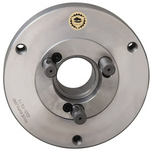Bison Adapter Back Plate for 6-1/4" Diam Self Centering Lathe Chucks D1-5 Mount, 1.654" Through Hole Diam, 3.385mm ID, 6.3" OD, 1.18" Flange Height, Steel 7-875-065 - 08609521