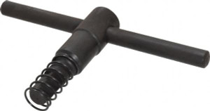 Gibraltar Products 5" Chuck Diam Compatibility, Lathe Chuck Key Compatible with 3-Jaw Chucks, Self Ejecting, 3.35" Body Length, 0.393" Actual Key Square Size 290-1184 - 68796796
