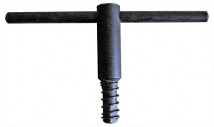 Gibraltar Products 25" Chuck Diam Compatibility, Lathe Chuck Key Compatible with 4-Jaw Chucks, Self Ejecting, 5.12" Body Length, 0.6693" Actual Key Square Size 290-1186 - 93220275
