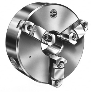 Rohm 3 Jaws, 8" Diam, Self Centering Manual Lathe Chuck D1-4 Mount Spindle, Reversible, 55mm Through Hole Diam, Forged Steel 100418 - 08622797 Rohm 3 Jaws, 8" Diam, Self Centering Manual Lathe Chuck D1-4 Mount Spindle, Reversible, 55mm Through Hole Diam, Forged Steel 100418 - 08622797