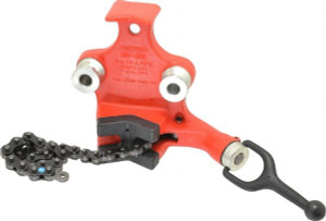 Ridgid 1/2 to 4-1/2" Pipe Capacity, Manual Chain Vise Bolt Down, Cast Iron, Model Number BC410P 40200 - 06354062