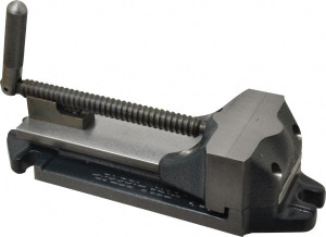 Cardinal Tool 4" Jaw Opening Capacity x 1-1/2" Throat Depth, Horizontal Drill Press Vise 4" Wide Jaw, Stationary Base, Rapid Action, 11-1/2" OAL x 2-7/8" Overall Height, Steel 4-B - 09240284
