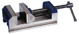 Gibraltar 6" Jaw Opening Capacity x 2" Throat Depth, Horizontal Drill Press Vise 6" Wide x 2" High Jaw, Stationary Base, Standard Speed, 11-15/16" OAL x 3-1/2" Overall Height 428-74072 - 70037890