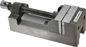 Palmgren 2-1/2" Jaw Opening Capacity x 1-1/2" Throat Depth, Horizontal Drill Press Vise 2-7/16" Wide Jaw, Stationary Base, Standard Speed, 7-1/4" OAL x 2-9/16" Overall Height, Cast Iron 9612253 - 09190257