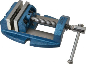 Wilton 2-3/4" Jaw Opening Capacity x 1-7/8" Throat Depth, Horizontal Drill Press Vise 3" Wide x 1-7/8" High Jaw, Stationary Base, Standard Speed, 8-1/2" OAL x 3.2" Overall Height, Cast Iron 63238 - 09502576
