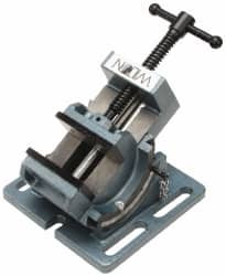 Wilton 3" Jaw Opening Capacity x 1-1/8" Throat Depth, Angle Drill Press Vise 3" Wide x 1-1/8" High Jaw, Stationary Base, Standard Speed, 6" OAL x 4" Overall Height, Cast Iron 11753 - 63495949