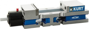 Kurt 4" Jaw Width, 6" Jaw Opening Capacity, Horizontal Stationary Machine Vise Reverse Hydraulic Operation, 7,800 Lb Capacity, 1 Station, 13.985" Long x 3.4900" High x 1-15/64" Deep, 1.235" Jaw Height, Ductile Iron 3410H - 61764221