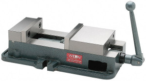 Wilton 5" Jaw Width, 4-1/2" Jaw Opening Capacity, Horizontal Stationary Machine Vise Manual Operation, 1 Station, 16-3/4" Long x 4.7" High x 1-3/4" Deep, 5" Jaw Height, 85,000 psi Max Clamp Force, Ductile Alloy 12390 - 85646255