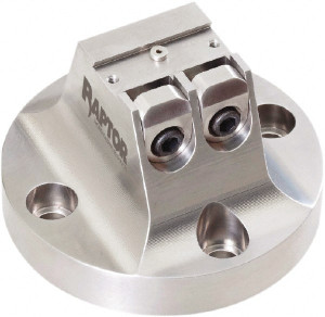 Raptor Workholding 3/4" Jaw Width, 3" High x 4.97" Wide Dovetail Vise For Use with 4 & 5 Axis Workholding Systems RWP-002SS - 65472821