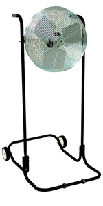 TPI 18" Blade Industrial Workstation Floor Fan w/High Stand, 1/8 HP - F-18H-TE