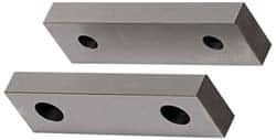 Gibraltar 8-1/8" Wide x 2-1/2" High x 1" Thick, Flat/No Step Vise Jaw Soft, Aluminum, Fixed Jaw, Compatible with 8" Vises 428-1070 - 04969762