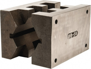 Heinrich 6" Wide, V-Groove Vise Jaw Ductile Iron, Fixed Jaw, Compatible with DA-6600-SC Vises 6619 - 97385033