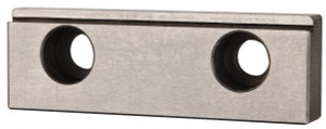 Kurt 10" Wide x 2-15/16" High x 1.32" Thick, Flat/No Step Vise Jaw Hard, Steel, Fixed Jaw, Compatible with 10" Vises D100-7 - 09211400