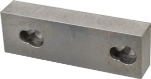Kurt 5.969" Wide x 1.88" High x 1-1/8" ThickFlat/No Step Vise Jaw Semi-Hard, Steel, Fixed Jaw, Compatible with 6" Vises AJ600-235 - 09219726