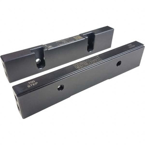 SnapJaws 8" Wide x 1.53" High x 0.73" Thick, Step Vise Jaw Steel, Fixed Jaw, Compatible with 6" Vises 6ESJ100 - 90215211