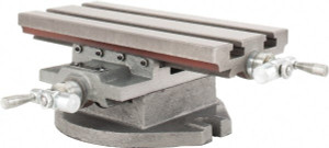 Phase II 5-1/2" Table Width x 12 Table Length, 5" Cross Travel x 8" Longitudinal Travel, Slide Machining Table 4-1/2" Overall Height, 9" Base Length x 8" Base Width 260-512 - 09422148