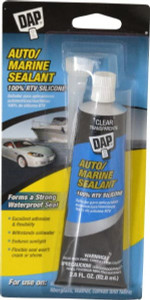 DAP 2.8 oz Tube Clear RTV Silicone Joint Sealant -40 to 400°F Operating Temp, 10 to 20 min Tack Free Dry Time, 24 hr Full Cure Time 7079800756 - 02572345