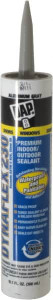DAP 10.1 oz Cartridge Gray Acrylic & Latex Caulk -30 to -29.2°F Operating Temp, 30 min Tack Free Dry Time 7079818286 - 02572543