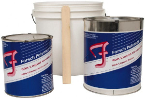 Forsch Polymer Corp. 10 Lb Kit Tan Polyurethane Castable Rubber 100°F Max Operating Temp, 30 min Tack Free Dry Time, 24 hr Full Cure Time, Series URS 5180 URS 5180-10 LB - 66746769