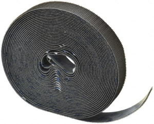 Velcro 1" x 10 Yd Adhesive Backed Hook & Loop Roll Continuous Roll, Black 213011 - 67127522