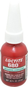 Loctite 10 mL Bottle, Green, High Strength Liquid Retaining Compound Series 680, 24 hr Full Cure Time, Heat Removal 1835205 - 96674635