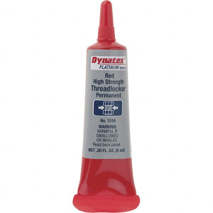 Made in USA 6 mL Tube, Red, High Strength Liquid Threadlocker BD1516 - 61662300