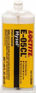 Loctite 50 mL Cartridge Two Part Epoxy 3 min Working Time, 1,430 psi Shear Strength, Series E-05CL 237099 - 00611574