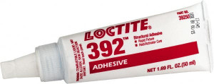 Loctite 50 mL Tube Two Part Acrylic Adhesive 15 min Working Time, 2,500 psi Shear Strength, Series 392 232855 - 01249150