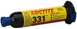Loctite 25 mL Cartridge Two Part Acrylic Adhesive 0.33 min Working Time, 3,100 psi Shear Strength, Series 331 1256398 - 45751237