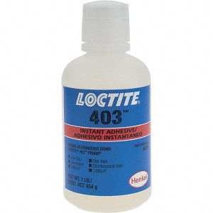 Loctite 1 Lb Bottle Clear Instant Adhesive Series 403, 24 hr Full Cure Time 233675 - 04314050