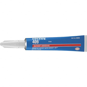 Loctite 0.11 oz Tube Clear Instant Adhesive Series 409, 75 sec Working Time, 24 hr Full Cure Time, Bonds to Metal, Plastic & Rubber 233744 - 97164099
